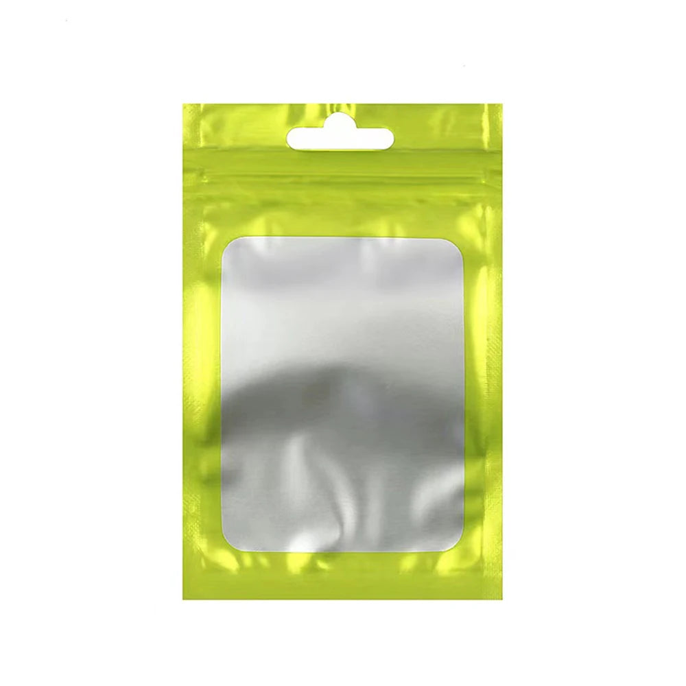 100Pcs Matte Black Mylar Foil Zip Lock Bag for iphone 14 pro case Hang Hole Reusable Tear Notch Food Storage Packaging Pouches