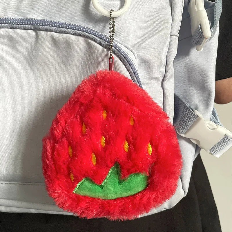 1pcs Cute Fruit Coin Purse, Orange Money Bag, Watermelon Coin Bag, Strawberry Storage Bag, Girl's Small Purse, Girlfriend Gift