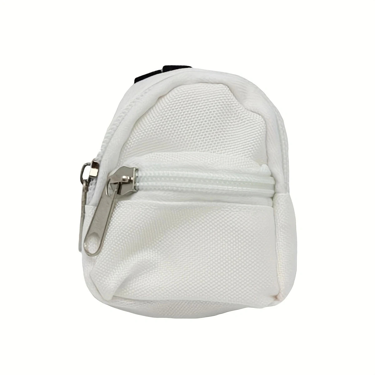 Double-shoulder zipper small coin wallet, key bag mini backpack pendant, toy decoration small bag，1 PC