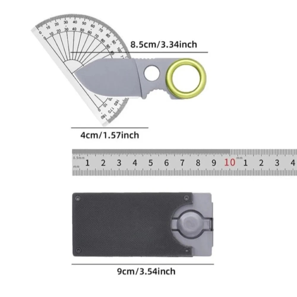 Mini Money Clip Knife Practical Carving Knife Made of 5CR15MOV Material Portable Water-based Fruit EDC Carry-on Tool Knife