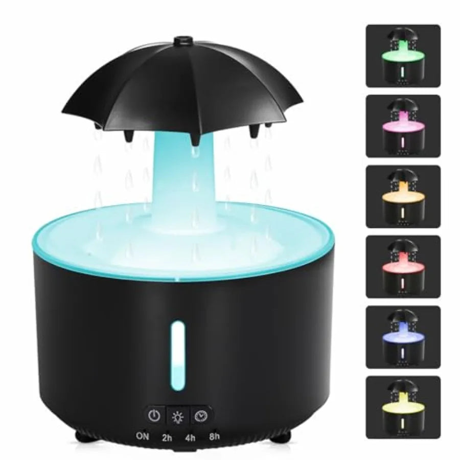 300ml Cloud Shape Cool Mist Humidifier Diffuser, 360° Rotatable, Quiet Auto Safety Shutoff, Easy Refill Home Bedroom Office