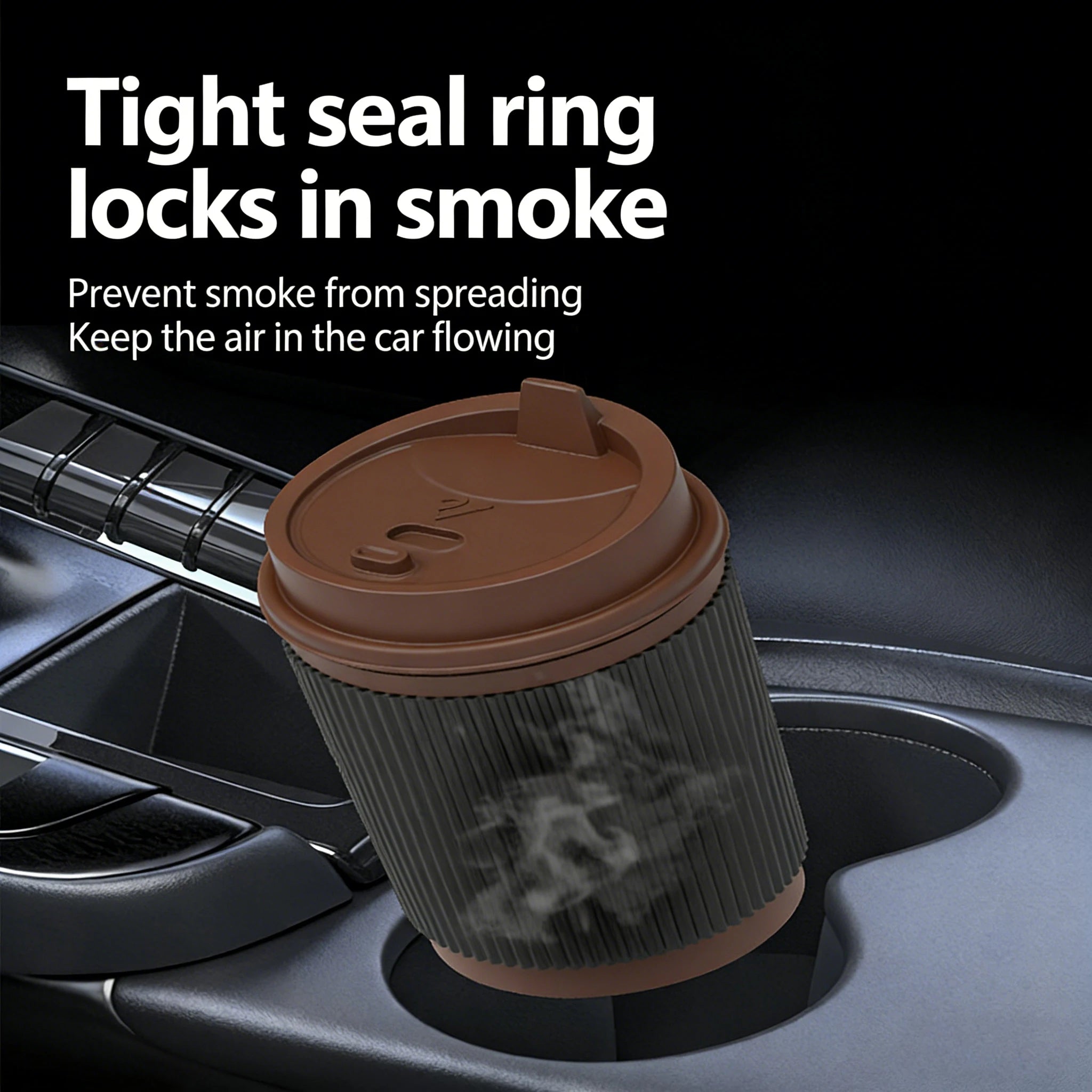 Multiuse Creative Coffee Cup Car Ashtray Detachable Stainless Steel Ashtray for Car Home Truck