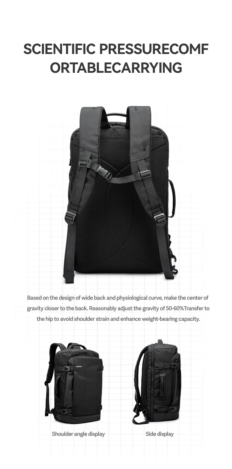 Travel Backpack For Air Travel,Durable Large 30L TSA Flight Approved Carry-on Luggage Hand,Water Resistant Business Rucksack,Wee