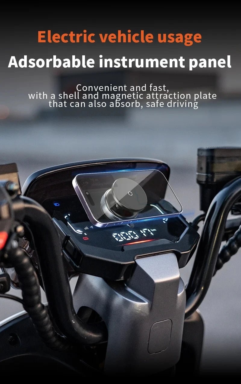 Magnetic Phone Holder Foldable Design 360° Adjustable Vacuum Car Mount For Cell Phone For iphone Live Streaming