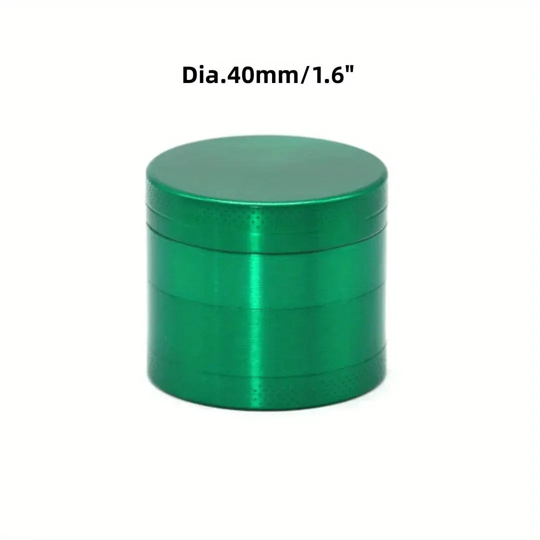 40mm 4-Layer Aluminum Herbal Herb Tobacco Grinders for Smoking Metal Tobacco Cutting Pipe Accessories Tobacco Pipes Herb Mills
