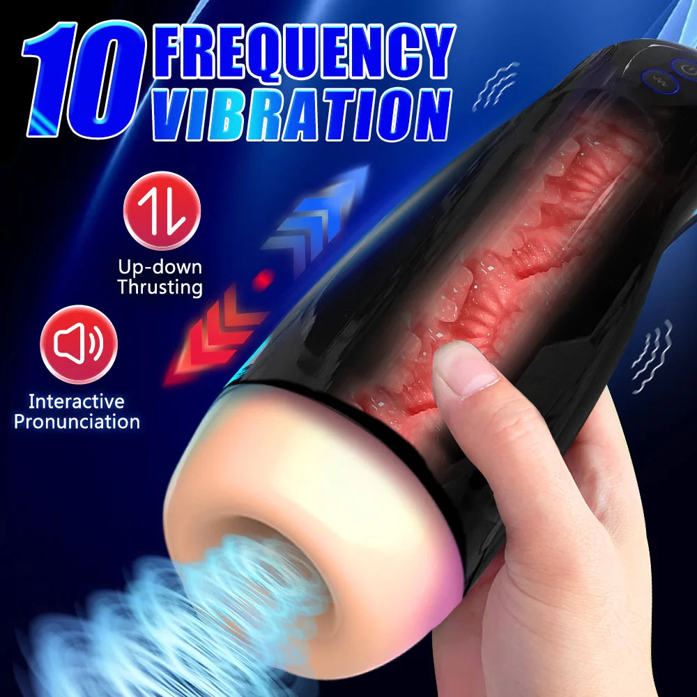 Sex Toys for Men Automatic Male Masturbator Cup Blowjob Sucking Sex Machine Suction Blowjob Vagina Masturbation Adult Supplies