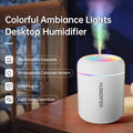 Mini Humidifier and Essential Oil Diffuser - Bedroom, Car Use with Cool Mist Technology, Quiet High Mist Volume and LED Light