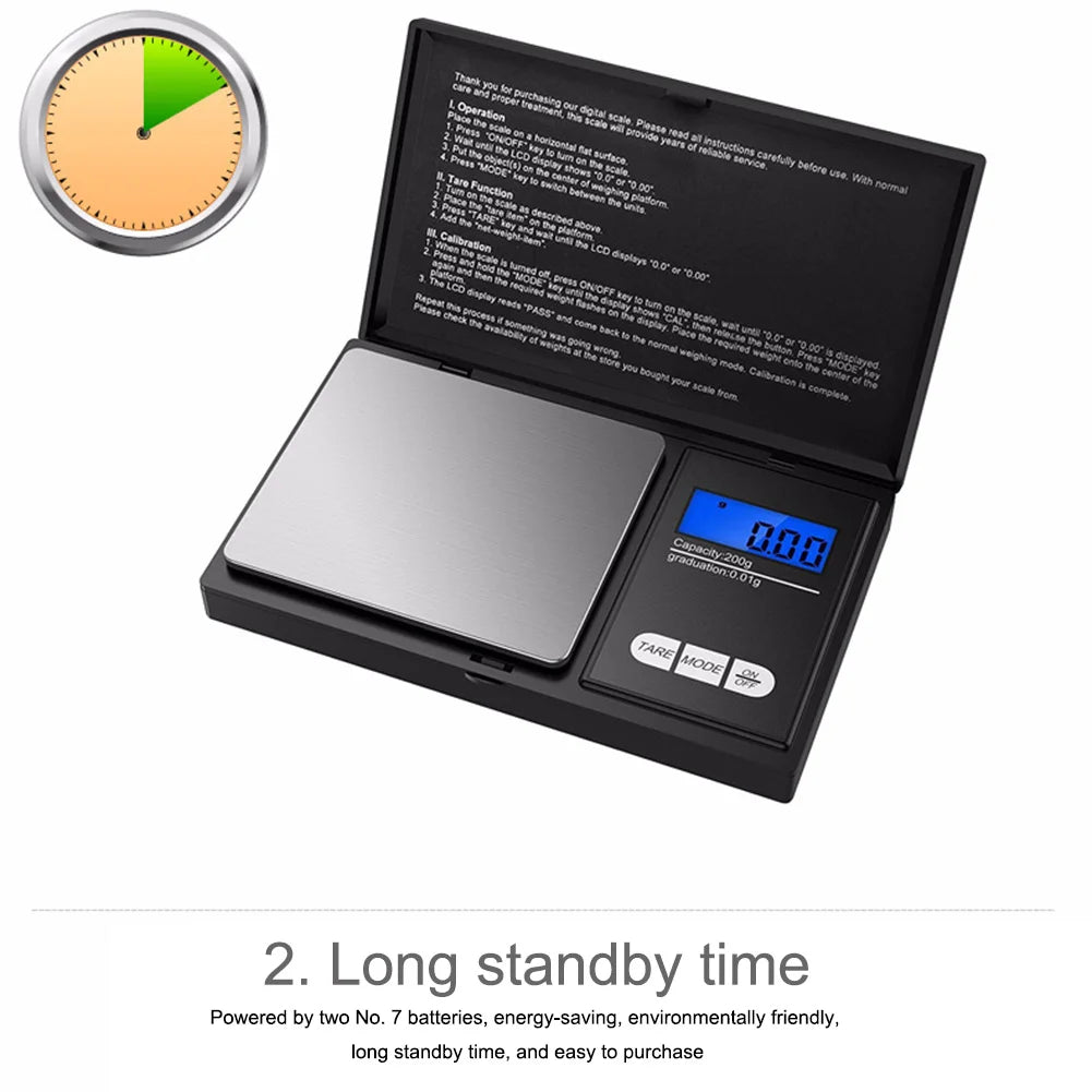 1kg/0.1g Gold Jewellery Weighing Scales 7 Units Conversion Digital Scale High Precision Scale Tare Function Jewelry Measurement