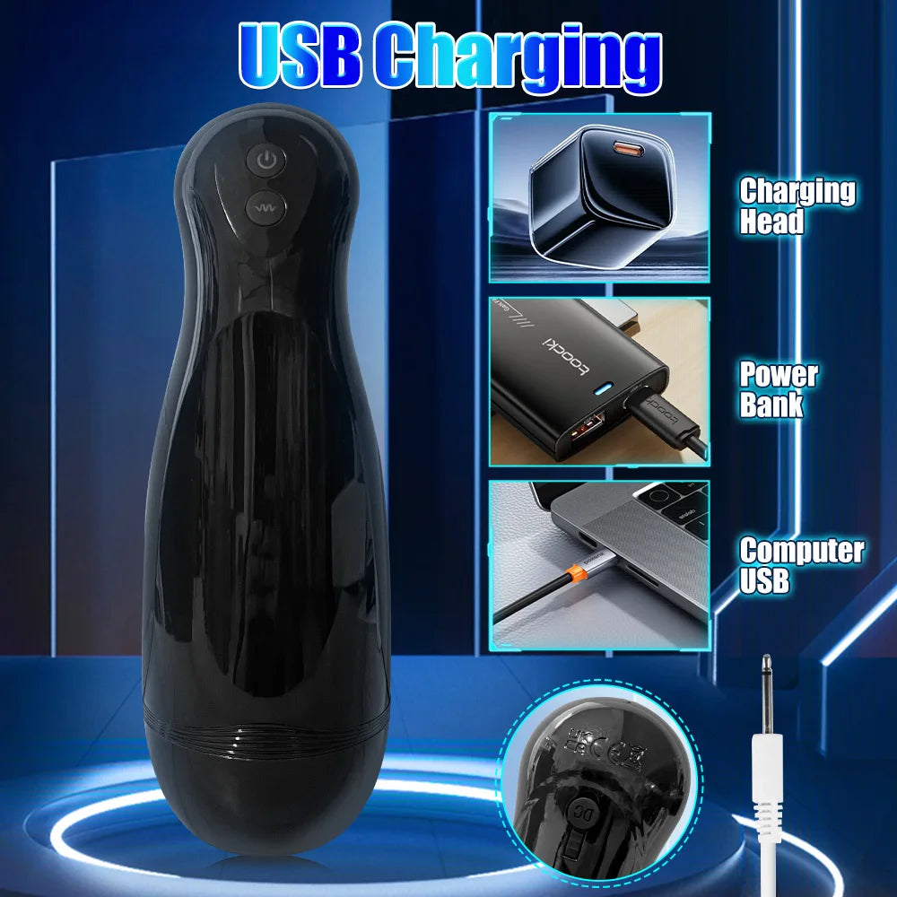 Sex Toys for Men Automatic Male Masturbator Cup Blowjob Sucking Sex Machine Suction Blowjob Vagina Masturbation Adult Supplies