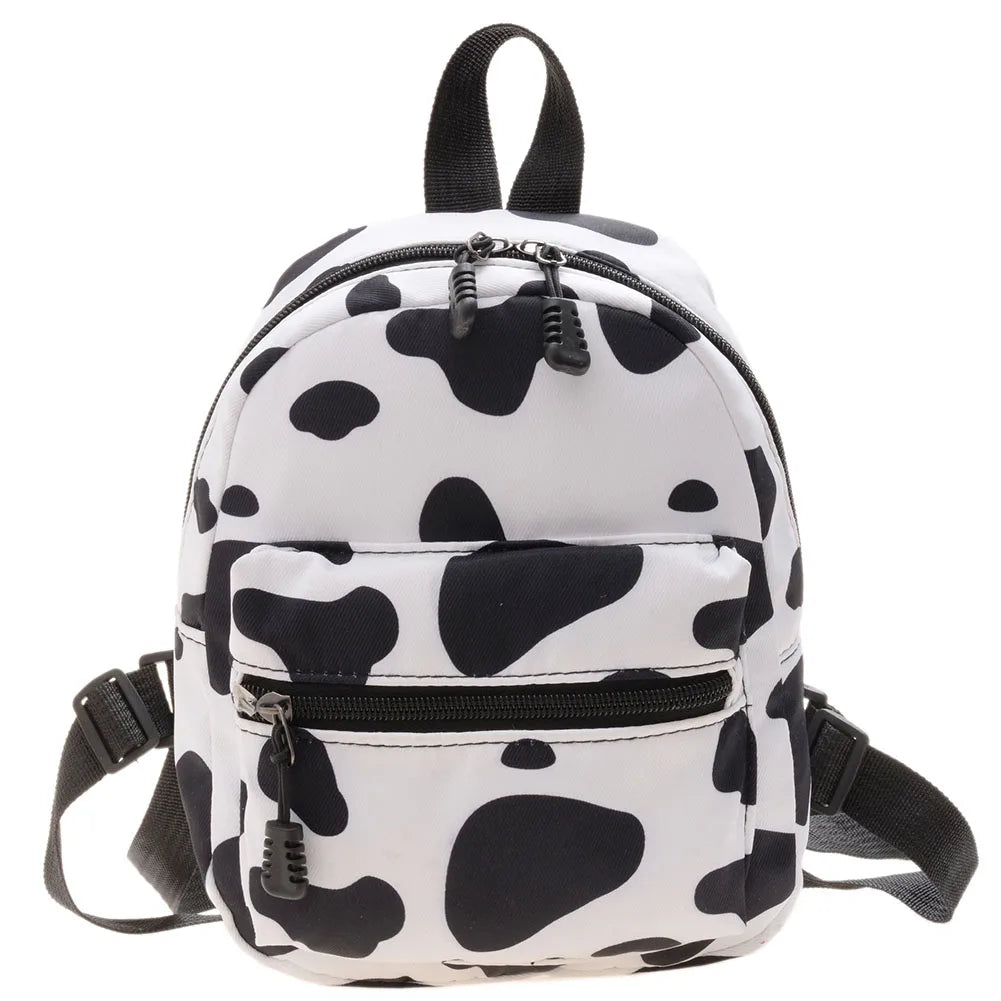 Stylish Women Backpack Preppy Style Animal Pattern Printing Nylon Handbags Leisure Student School Large Knapsacks Backpacks