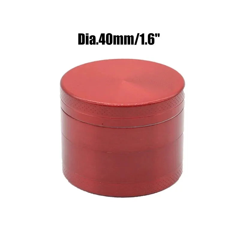 40mm 4-Layer Aluminum Herbal Herb Tobacco Grinders for Smoking Metal Tobacco Cutting Pipe Accessories Tobacco Pipes Herb Mills