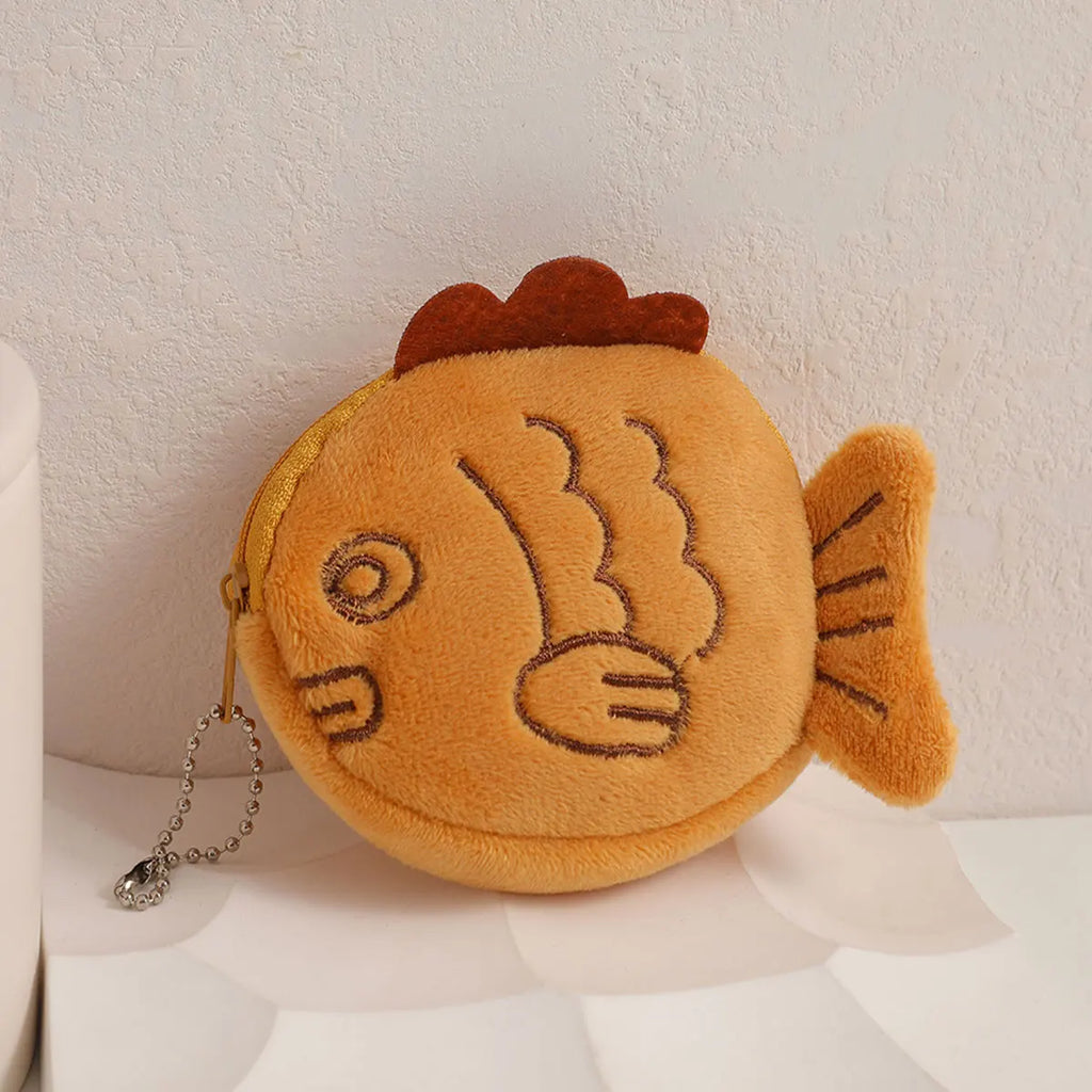 Cartoon Cute Coin Purse Kawaii Wallet Portable Plush Coin Bag Key Earphone Coin Organizer Pouch Zipper Bag Kids Gift