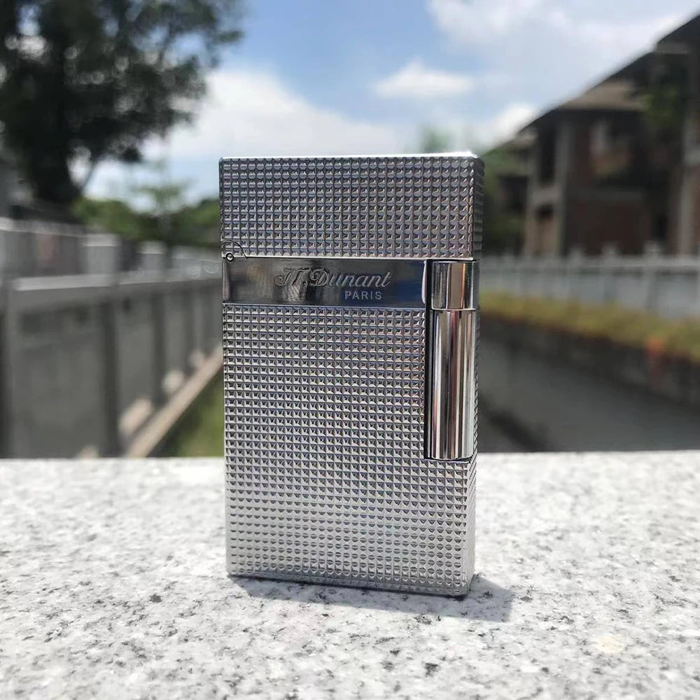 JT Dunant Lighter Ping Sound Butane Gas Lighters Classic Engraved Smoke Gadgets Fashion Cigar Accessory Dropshipping Customized