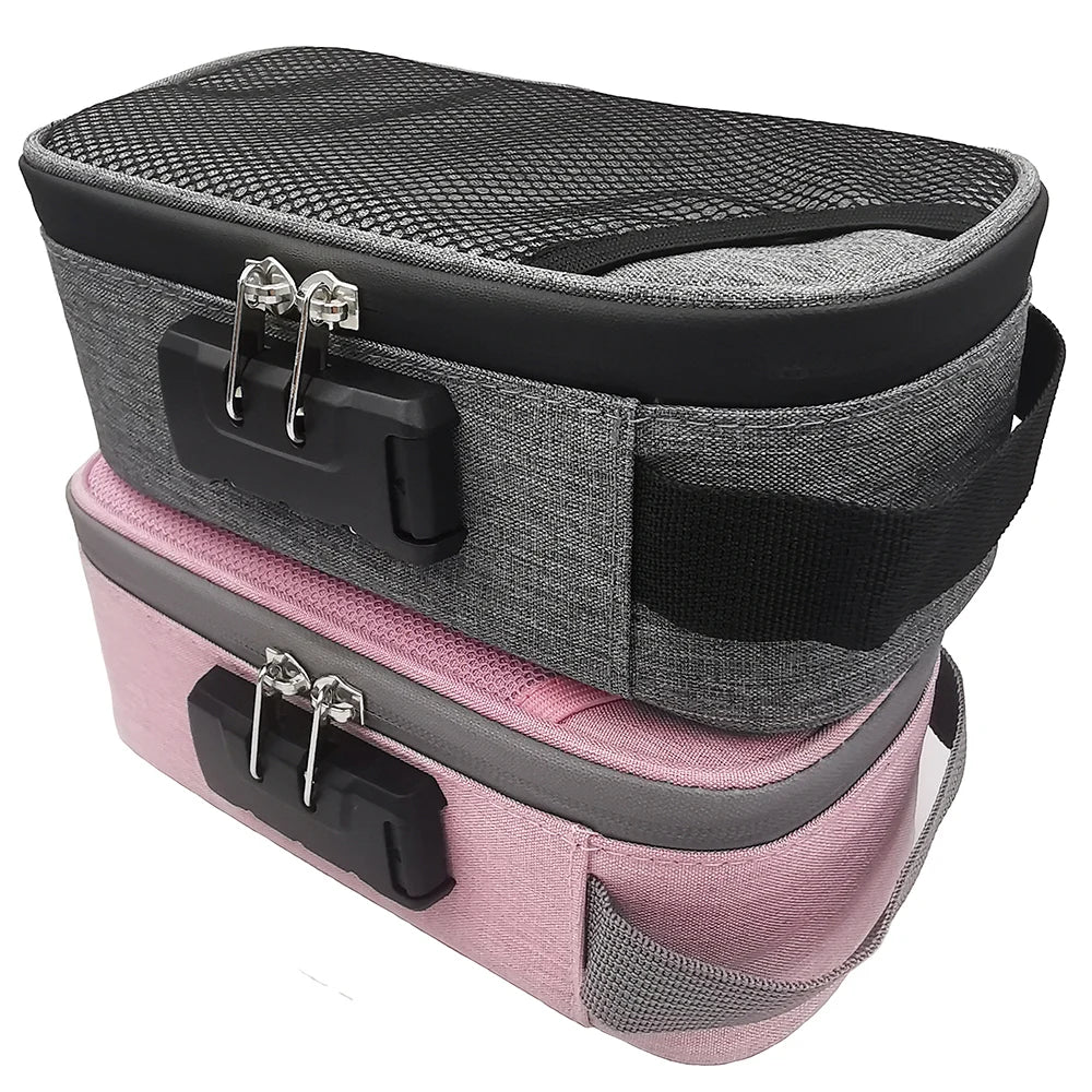 Odor Smell Proof Smoking Pipe Bag with Combination Lock Container Case Outdoor Travel Gift