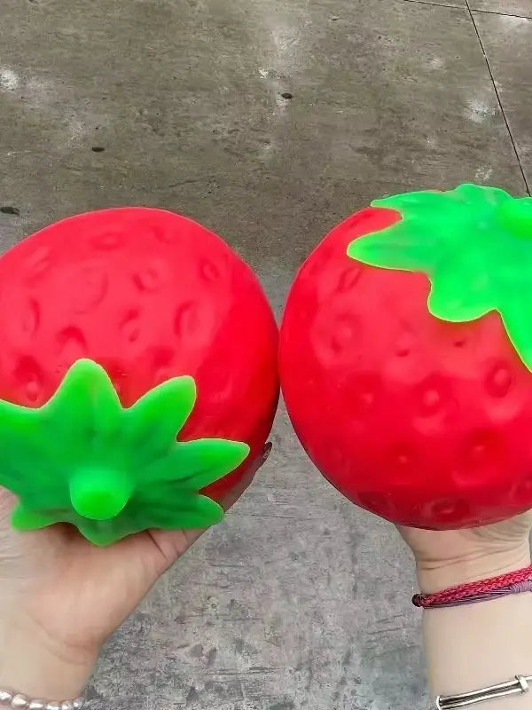 Slow-Rebound Strawberry Stress-Relief Toy – Moldable Stress Ball, Suitable for Adults and as a Gift for Friends