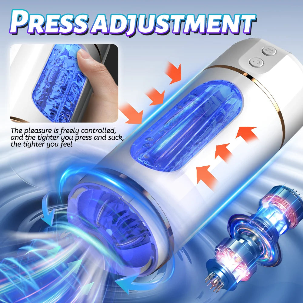 Automatic Male Mastubator Cup Pocket Pussy Sex Machine Realistic Vagina Sexy Voice Vibrator Penis Stimulator Sex Toy For Men