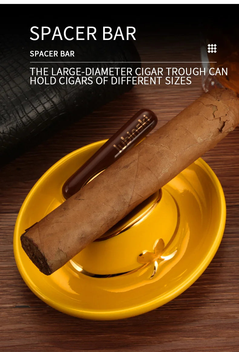 GALINER Ceramic Cigar Ashtray Mini Portable New Designed Ashtray Travel Smoking Accessories