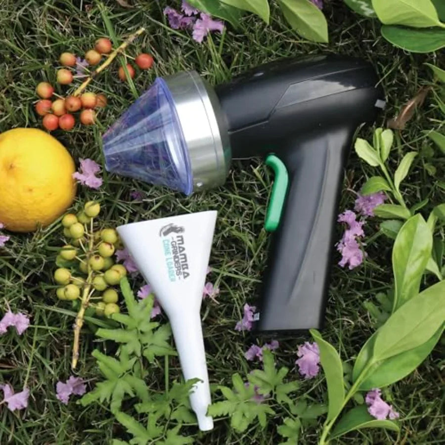 Monster 3.5g Electric Herb Grinder. Large Capacity Portable Metal Herbal Machine and Spice Mill for the Kitchen Silver