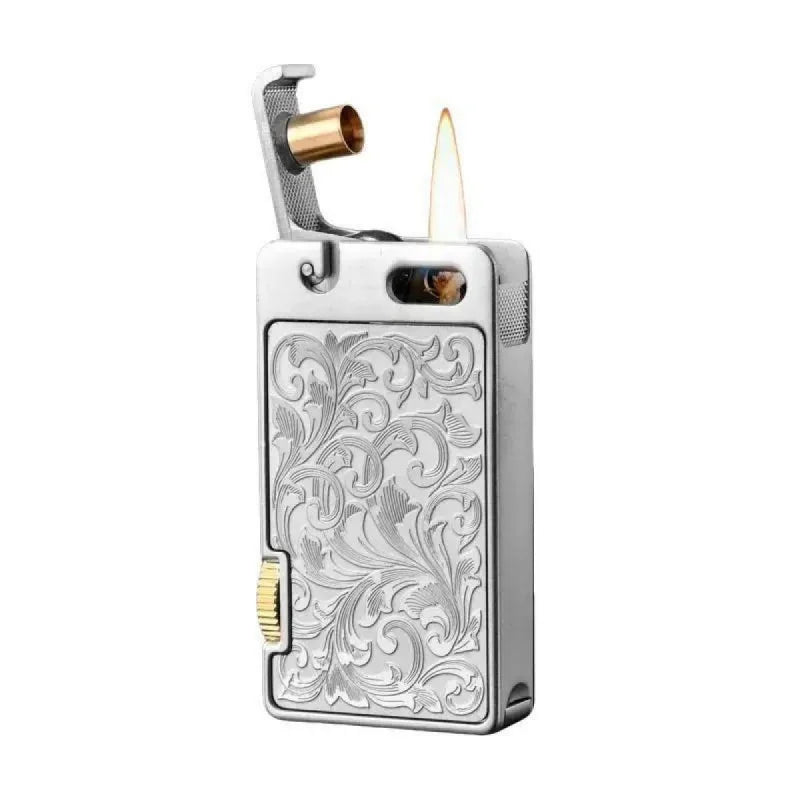 Cool Novelty Lighter, Vintage Rare Lighters, Catapult Fire Starter, Metal Material, For Male Smokers Unusual Gifts （No Fuel）