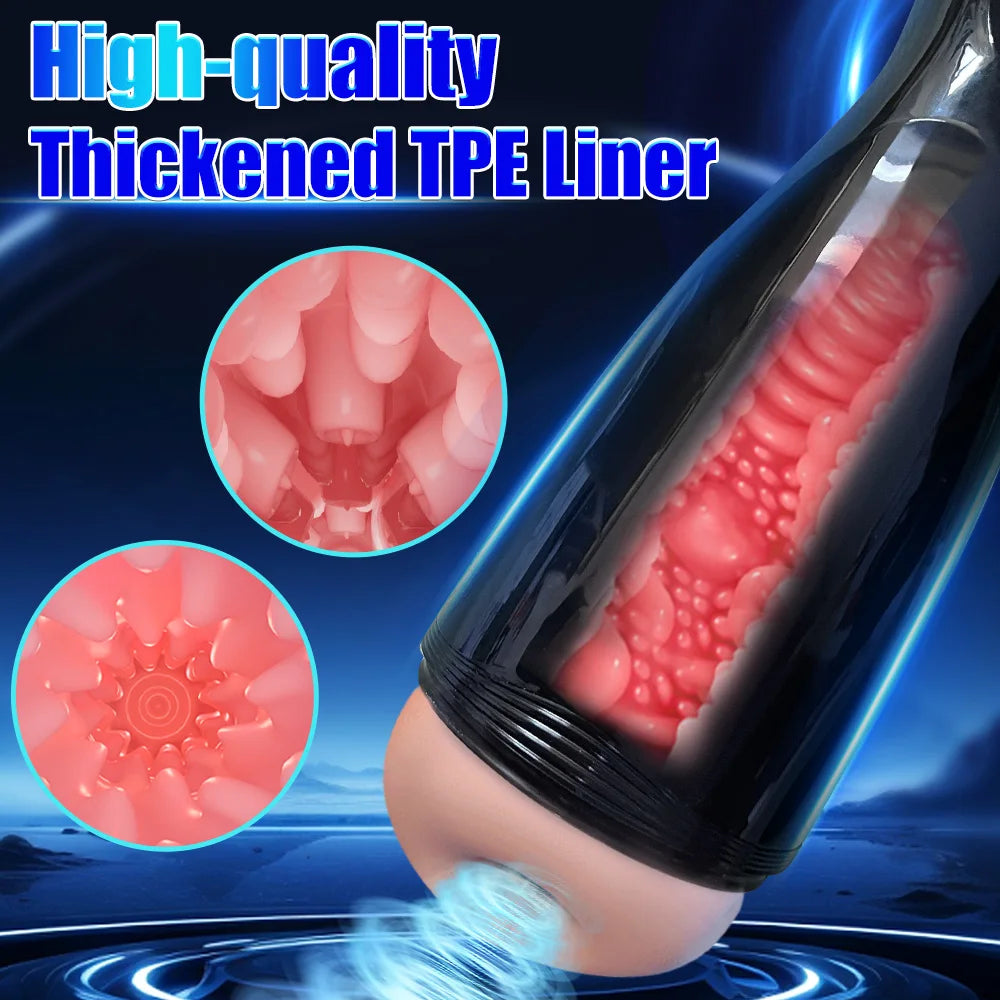Sex Toys for Men Automatic Male Masturbator Cup Blowjob Sucking Sex Machine Suction Blowjob Vagina Masturbation Adult Supplies