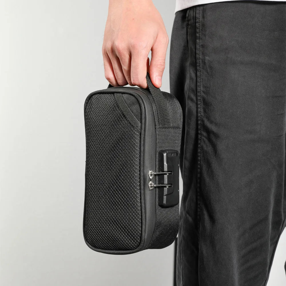 Odor Smell Proof Smoking Pipe Bag with Combination Lock Container Case Outdoor Travel Gift