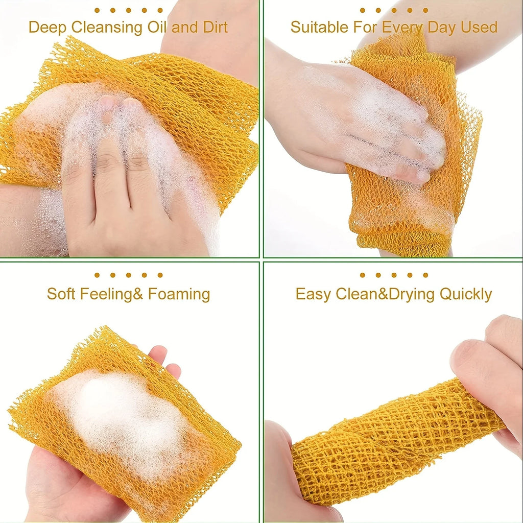 3pcs,African net Sponge,African exfoliating net,African Bathing Sponge,African wash net, African Ghana Sapos scrubbing washcloth