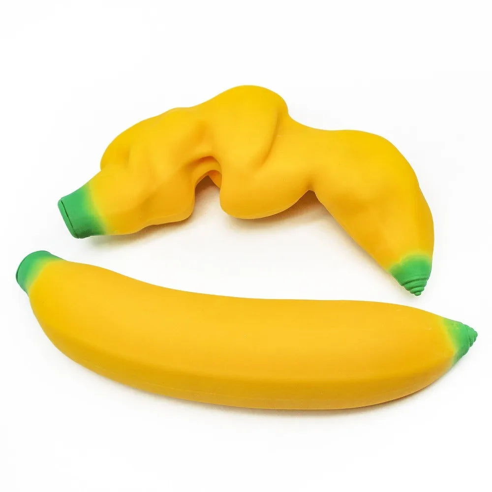 Simulated Banana Squishy Toy Slow Rising Stress Ball Novelty Sensory Fidget Anxiety Relief Squeeze