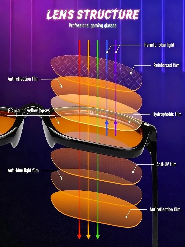 Blue Light Glasses for Woman Sleep Glasses for Blue Light Blocking Red Lens for Computer Gaming Reduce Eyestrain