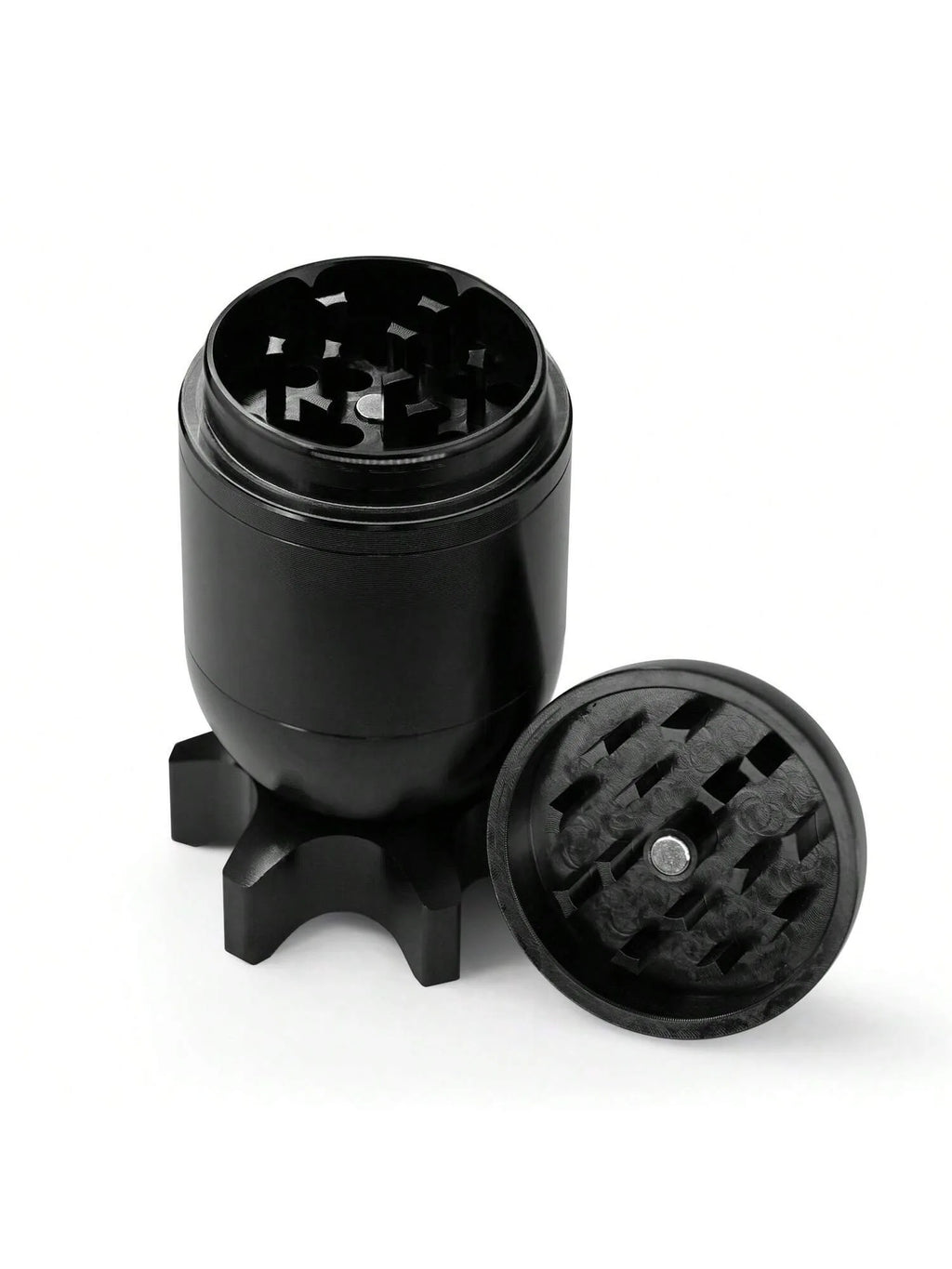 4-Layer Missile Shape Tobacco Grinder 1.5" Cute Aluminum Alloy Spice Grinder Cigarette Herb Manual Grinder with Cleaning Brush