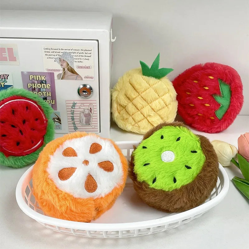 1pcs Cute Fruit Coin Purse, Orange Money Bag, Watermelon Coin Bag, Strawberry Storage Bag, Girl's Small Purse, Girlfriend Gift
