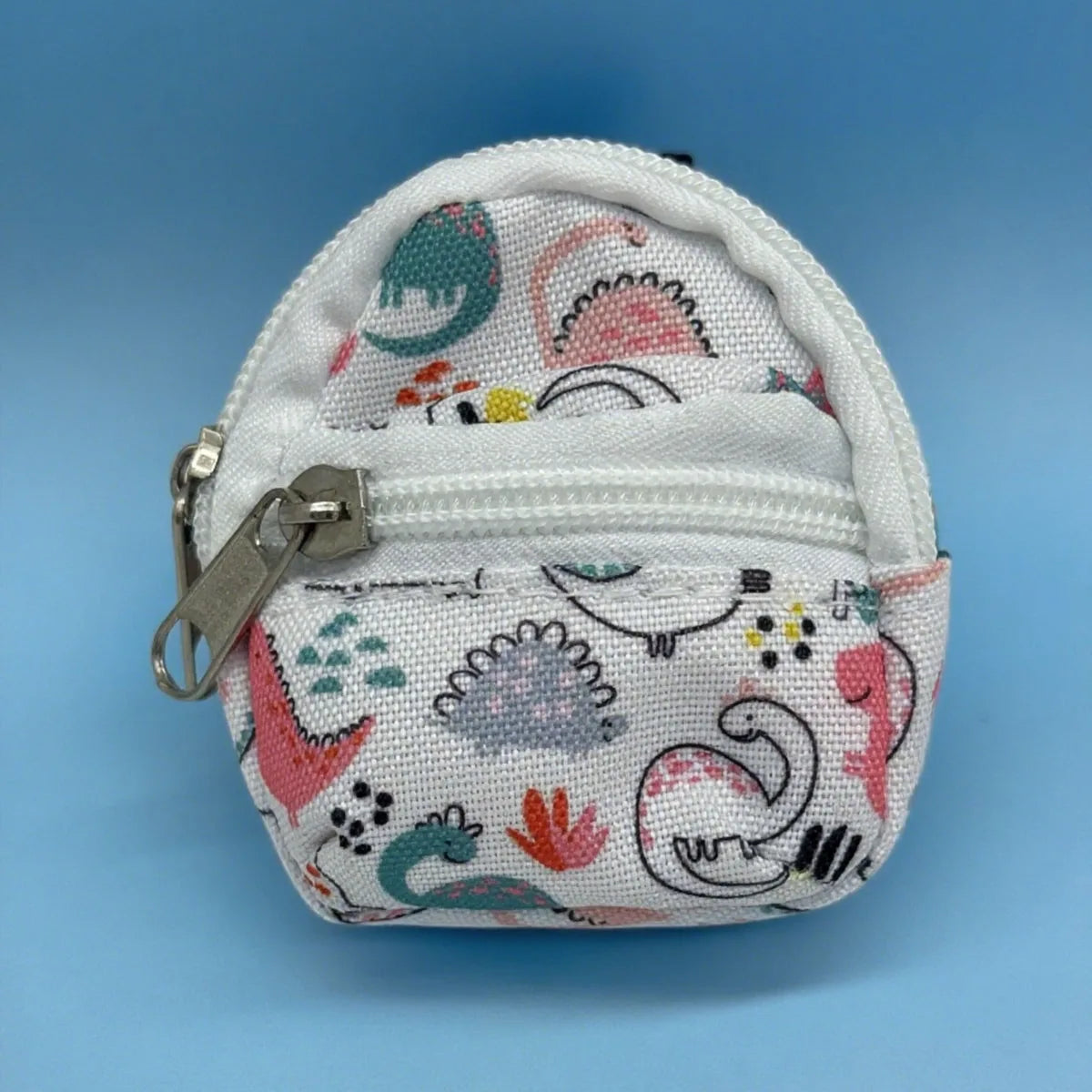 Double-shoulder zipper small coin wallet, key bag mini backpack pendant, toy decoration small bag，1 PC