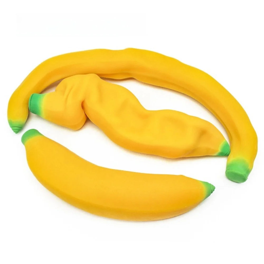 Simulated Banana Squishy Toy Slow Rising Stress Ball Novelty Sensory Fidget Anxiety Relief Squeeze