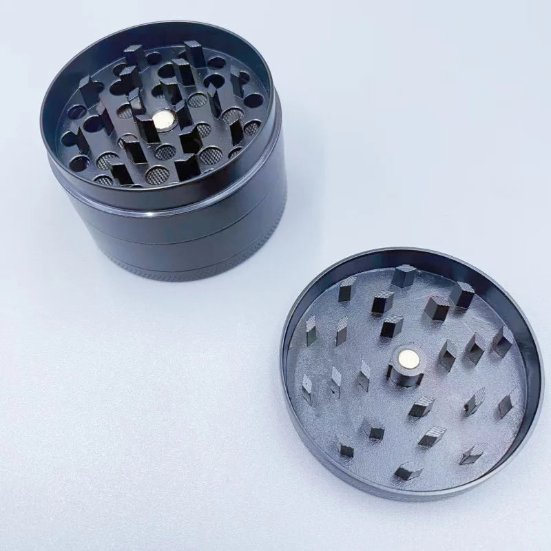 Metal Herb Grinder 4-layer Manual Spice Mortar Mill Pepper Bud Crusher Raw Grass Tobacco Grinder Smoking Cigarette Accessories