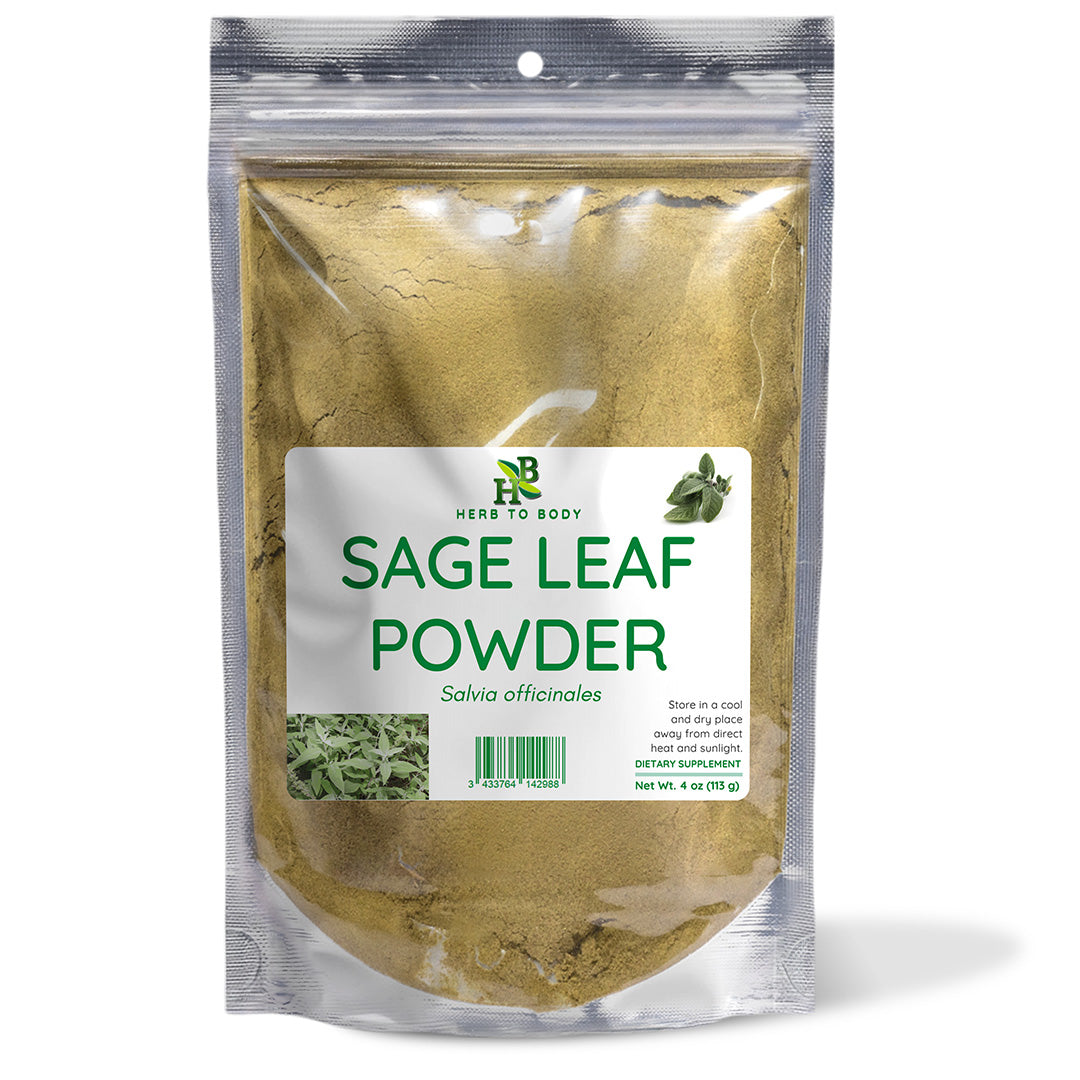 Sage Leaf Powder Salvia Officinalis Dried Herb 4oz