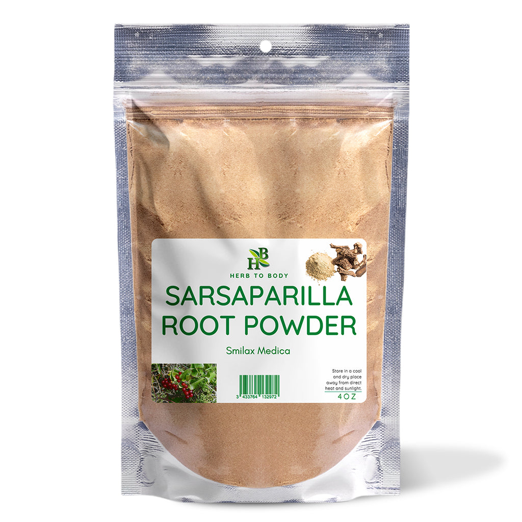 Herb To Body Sarsaparilla Root Powder Smilax Medica 4 oz