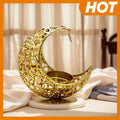 Eid Mubarak Candle Holder Moon Candle Holder Home Islamic Muslim Party Decor Ramadan Candlestick Holder for Eid Al Adha Gifts
