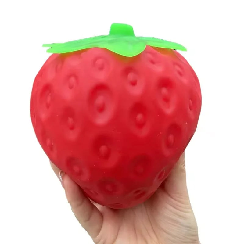 Slow-Rebound Strawberry Stress-Relief Toy – Moldable Stress Ball, Suitable for Adults and as a Gift for Friends