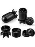 4-Layer Missile Shape Tobacco Grinder 1.5" Cute Aluminum Alloy Spice Grinder Cigarette Herb Manual Grinder with Cleaning Brush