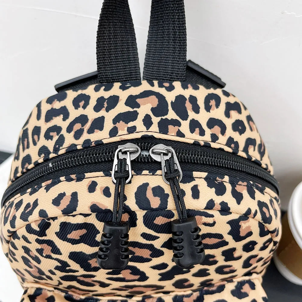 Stylish Women Backpack Preppy Style Animal Pattern Printing Nylon Handbags Leisure Student School Large Knapsacks Backpacks