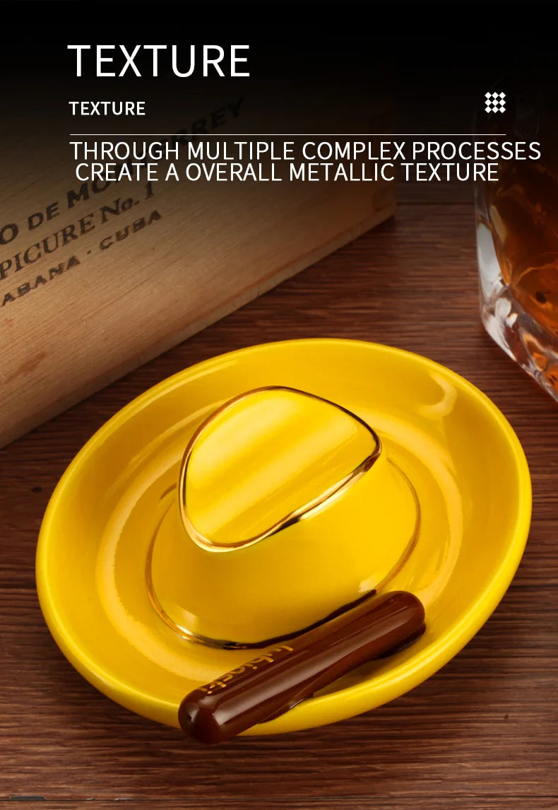 GALINER Ceramic Cigar Ashtray Mini Portable New Designed Ashtray Travel Smoking Accessories