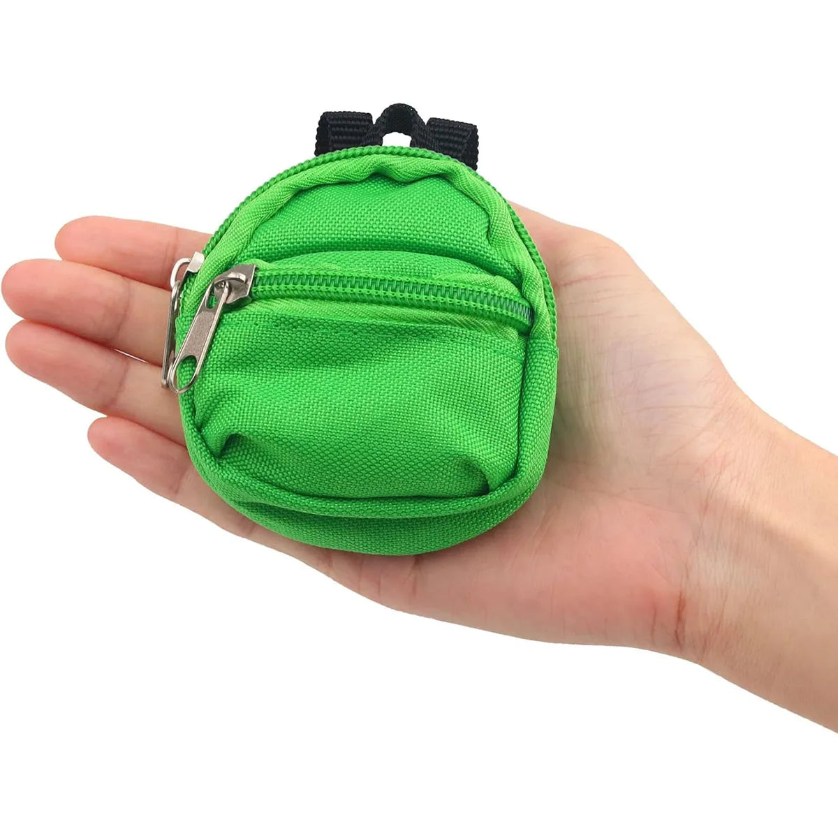 Double-shoulder zipper small coin wallet, key bag mini backpack pendant, toy decoration small bag，1 PC