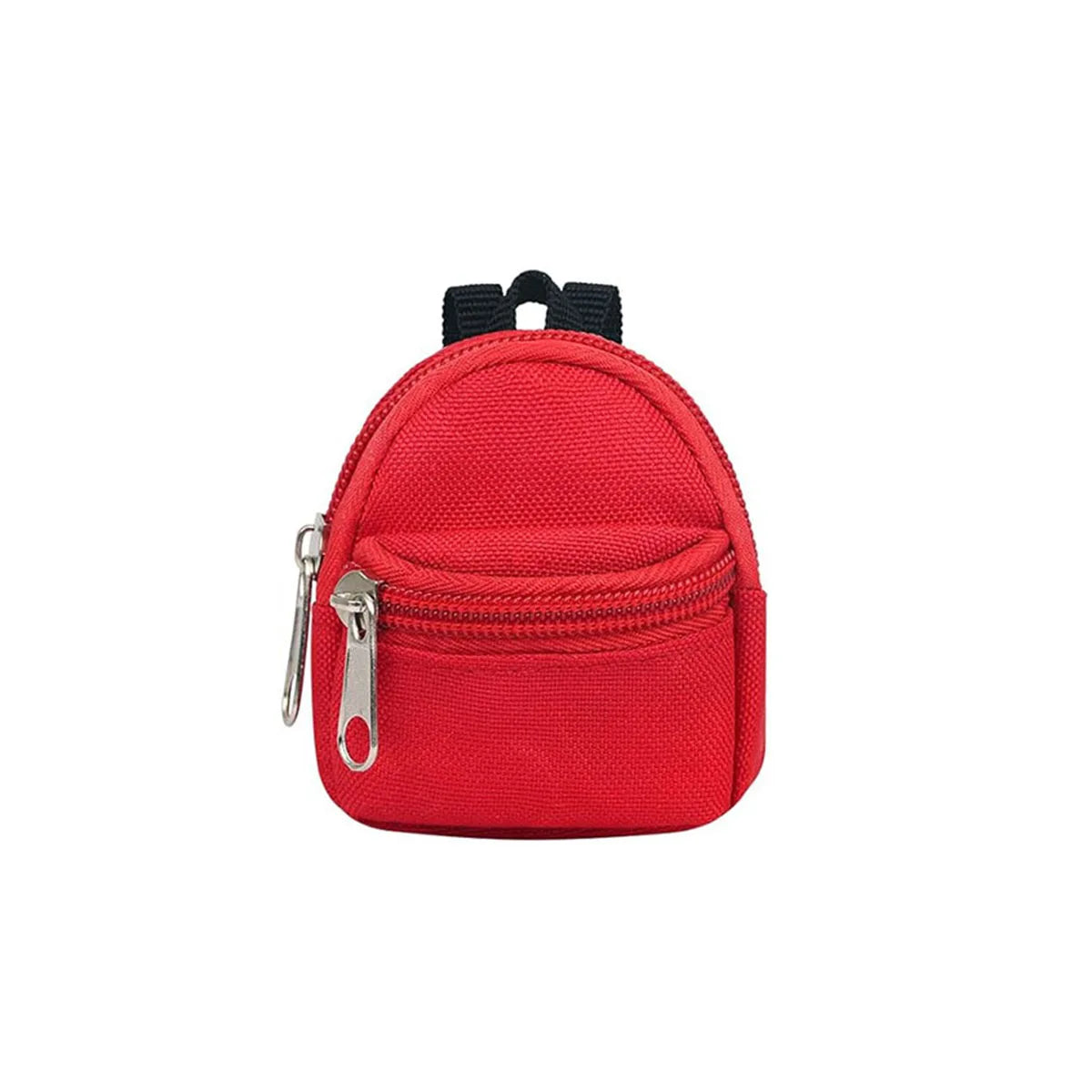 Double-shoulder zipper small coin wallet, key bag mini backpack pendant, toy decoration small bag，1 PC