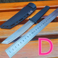 Fixed Blade Knives 420HC Stainless Steel Outdoor Survival Camping Knife with ABS Handle Nylon Sheath