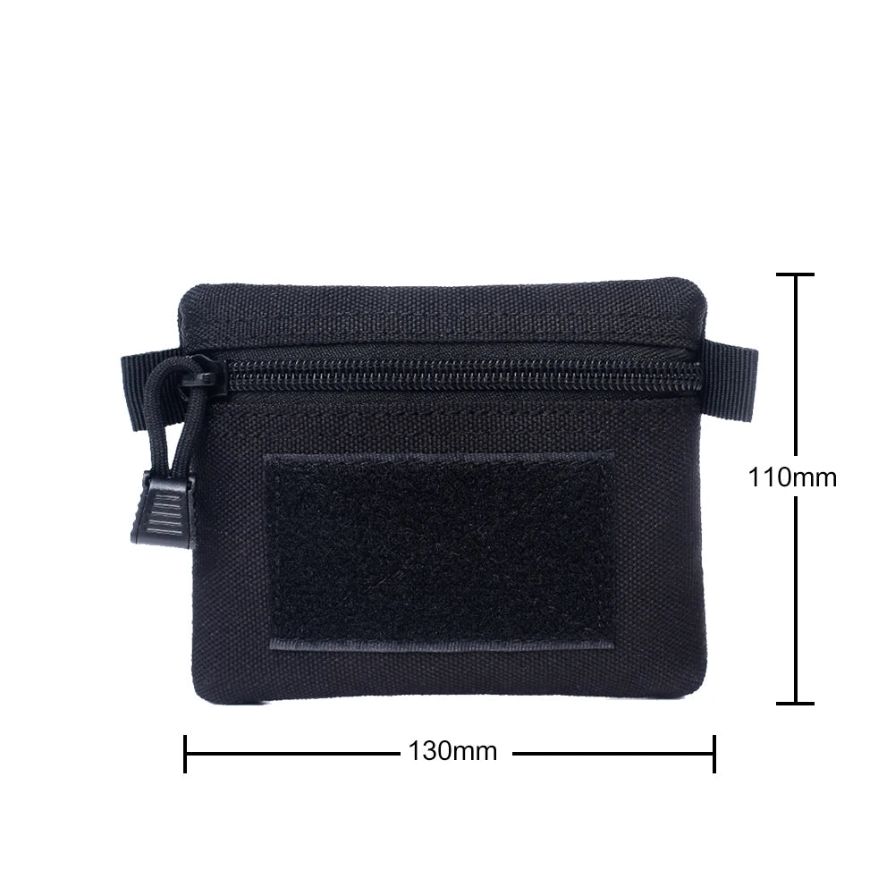 Hot Sale Coin Purses Wear-resistant Multi-function Outdoor Hiking Molle Pouch Wallet Waterproof Portable Travel Zipper Waist Bag