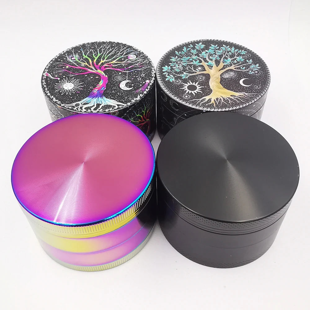 2.5" 63MM Dry Herb Grinder Metal 4-layer Tobacco Grinder Spice Miller Crusher Zinc Alloy Smoke Accessories