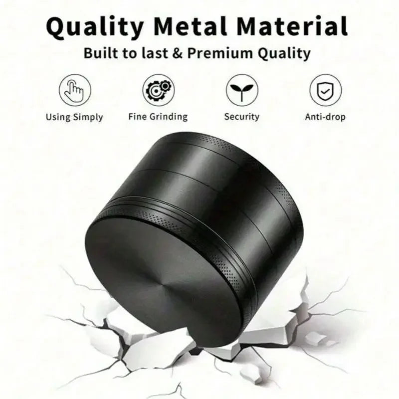 Metal Herb Grinder 4-layer Manual Spice Mill Pepper Mortar Bud Crusher Gift Grass Tobacco Grinder Smoking Cigarette Accessories