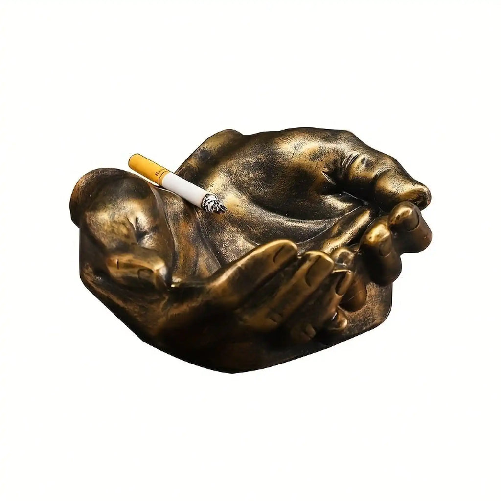 1pc Creative Handheld Ashtray, Personalized And High-End Ashtray For Home Living Room, Office Desktop Decoration