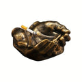 1pc Creative Handheld Ashtray, Personalized And High-End Ashtray For Home Living Room, Office Desktop Decoration