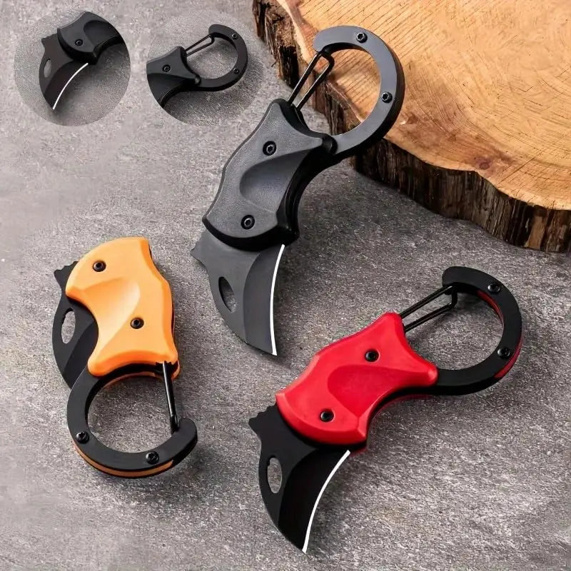 Mini High-Hardness Folding Knife Keychain - Compact, Durable Pocket Knife with Keyring for EDC, Outdoor, Camping, Everyday Use