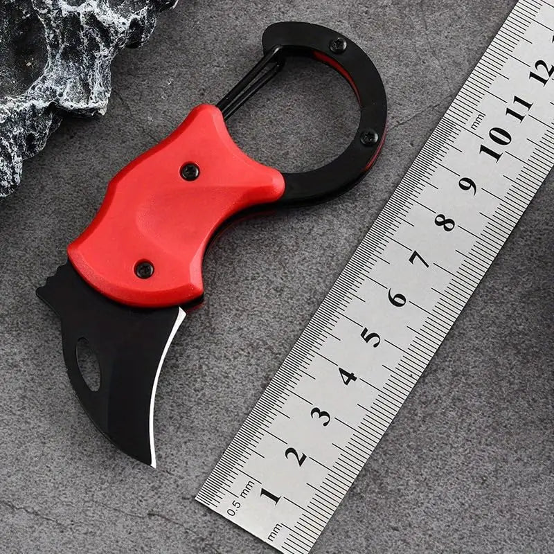 Mini High-Hardness Folding Knife Keychain - Compact, Durable Pocket Knife with Keyring for EDC, Outdoor, Camping, Everyday Use
